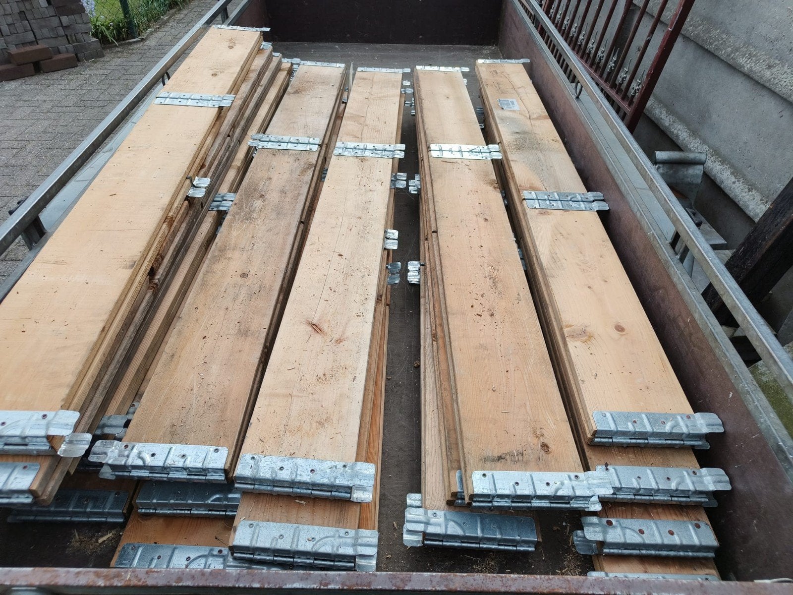 pallet randen stapel boxen epal palet paletrand moestuin, Enlèvement