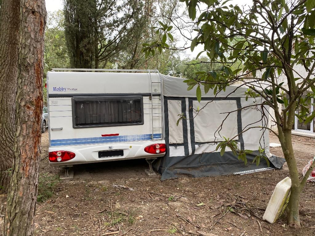caravan, Caravans en Kamperen, 2 aparte bedden, Hobby, Particulier, 6 tot 7 meter