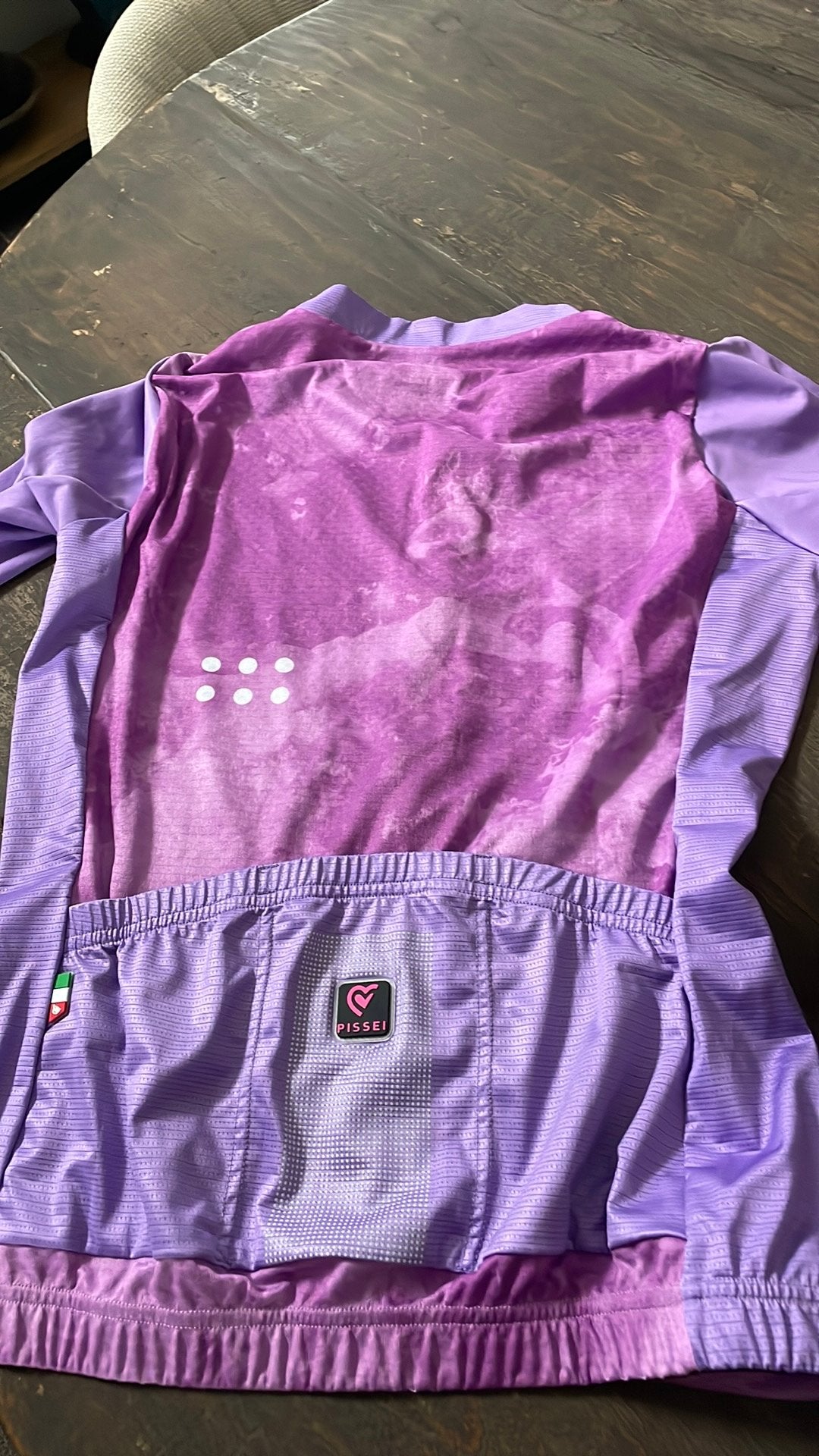 dames fietskledij Merk Pissei trui medium, broekje small!, S, Nieuw, Ophalen of Verzenden, Dames