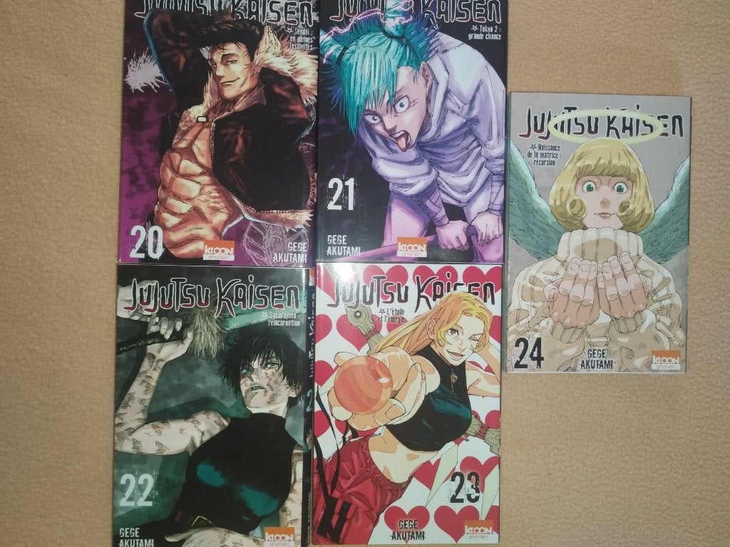 Lot JJK Tome 20 à 24 État Impeccable / Neuf (Collectionneur), Série complète ou Série, Enlèvement, Neuf