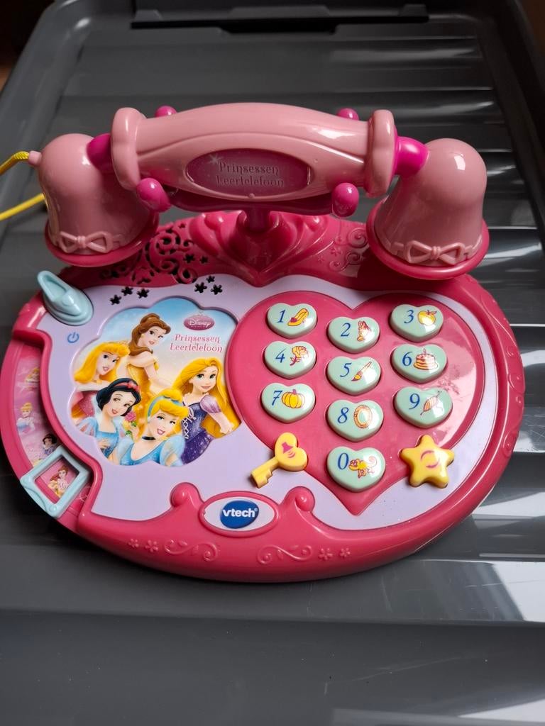 Prinsessen-leertelefoon V-Tech (amper gebruikt), Ophalen, Zo goed als nieuw