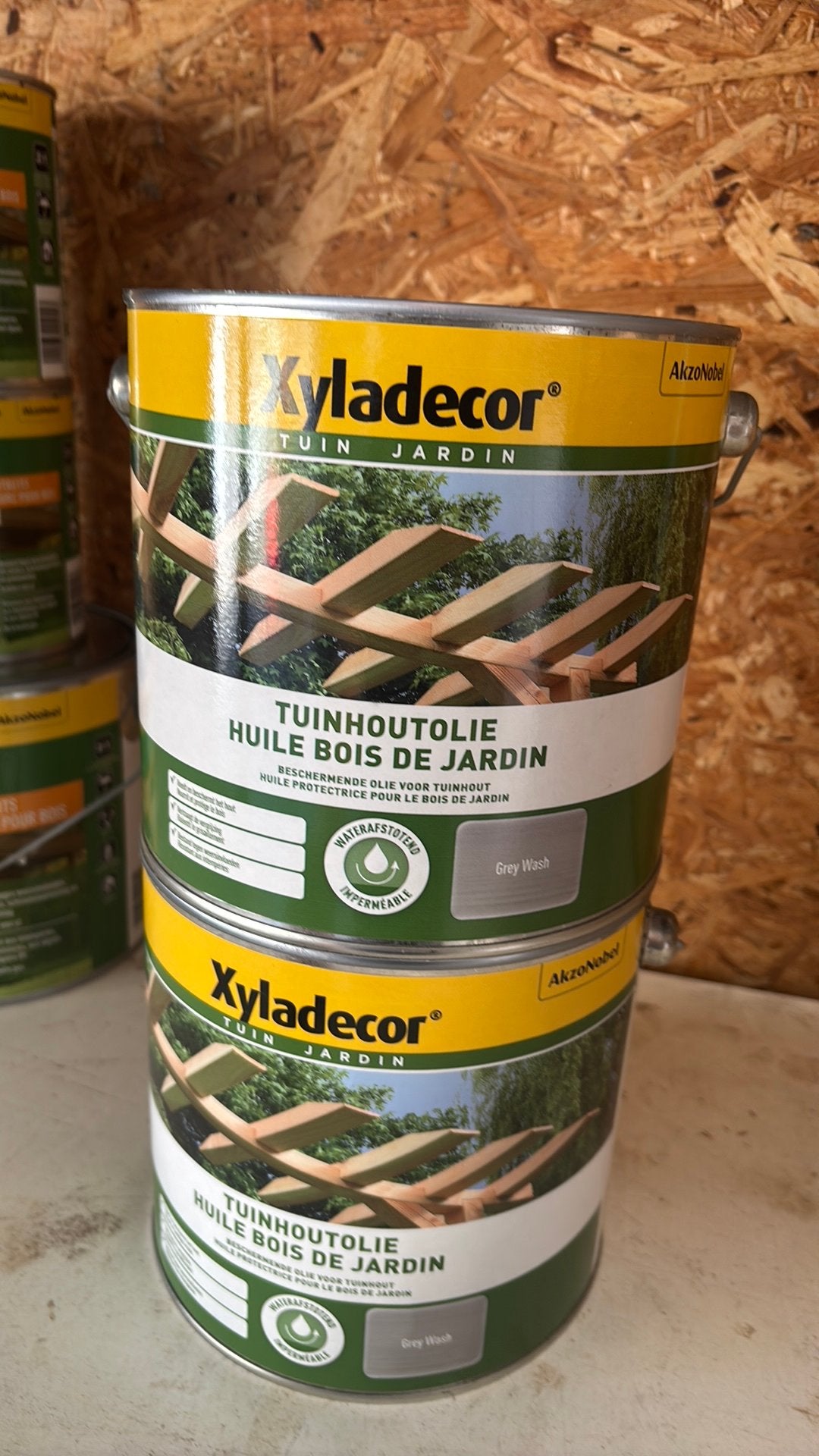 Xyladecor tuinhout olie grey wash, Doe-het-zelf en Bouw, Ophalen, Nieuw, Beits, Grijs