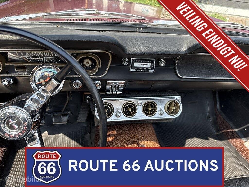 Ford Mustang Cabriolet | 1965 | Route 66 Auctions, Autos, Achat, Entreprise, Boîte manuelle, Autre carrosserie