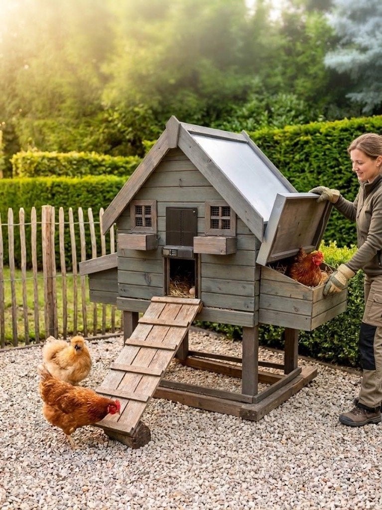 Kippen hok, Dieren en Toebehoren, Pluimvee | Toebehoren, Ophalen, Zo goed als nieuw, Kippenhok of Kippenren