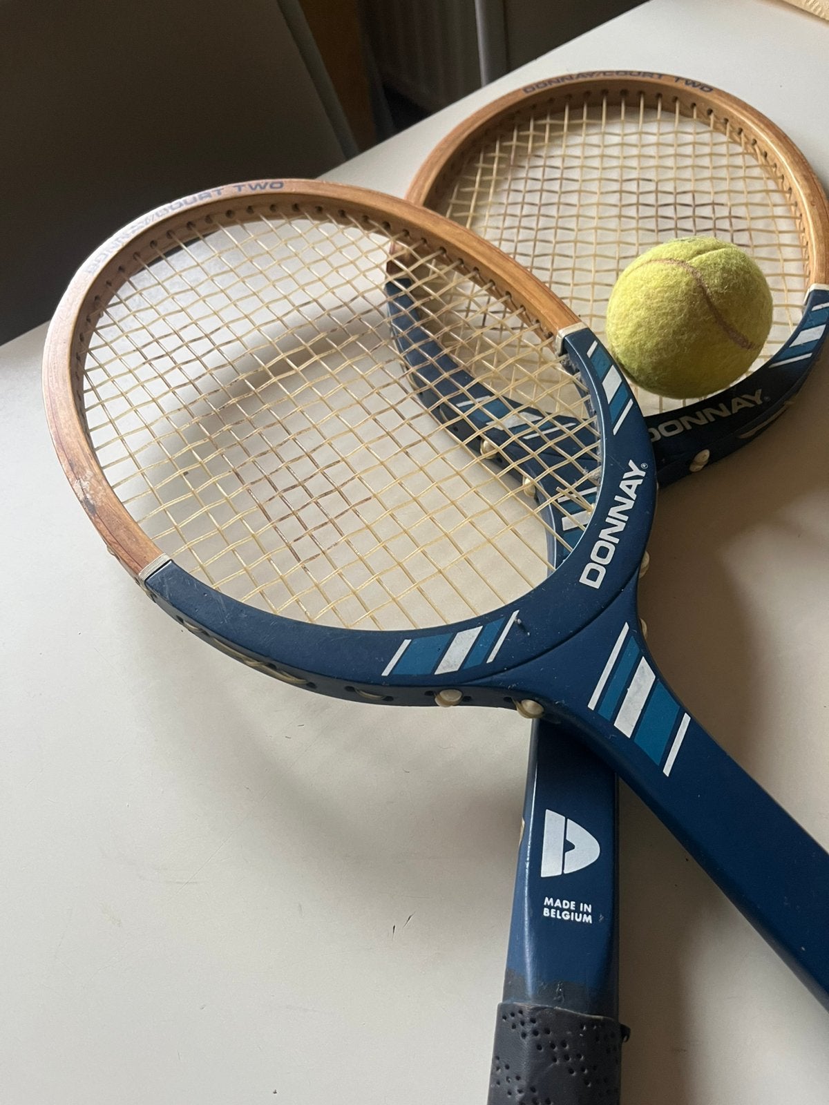 Vintage Donnay tennisracketten, Ophalen, Gebruikt