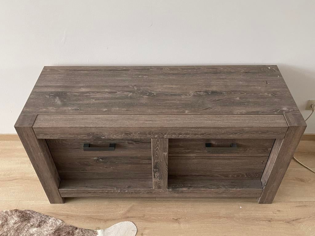 Volledige eetkamer: tafel 4 stoelen, Dressoir en tv meubel, Huis en Inrichting, Ophalen