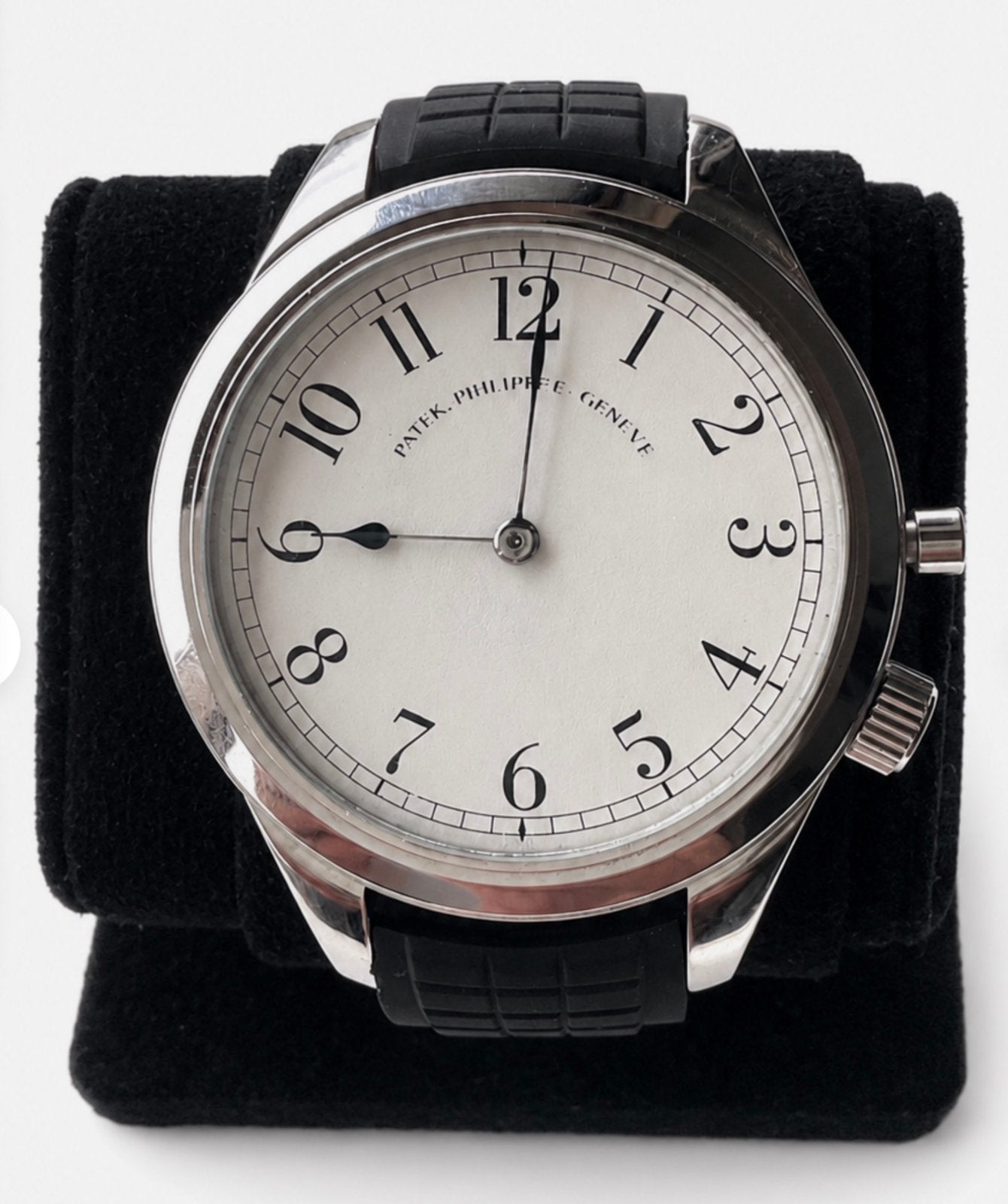 PP & Co pocket watch conversie 47 mm 19e eeuws, Ophalen of Verzenden, Gebruikt, Staal, Polshorloge