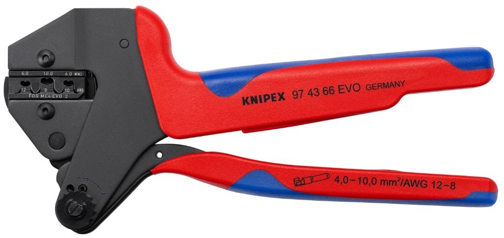 Te huur: knipex 97 43 66 mc4 evo 10mm2 8AWG krimptang, Ophalen, Nieuw, Overige merken, Overige typen