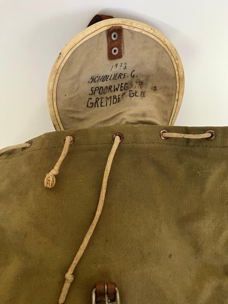 Sac à dos en toile vintage des années 60/70 sac à dos rétro, Collections, Enlèvement ou Envoi, Autres types