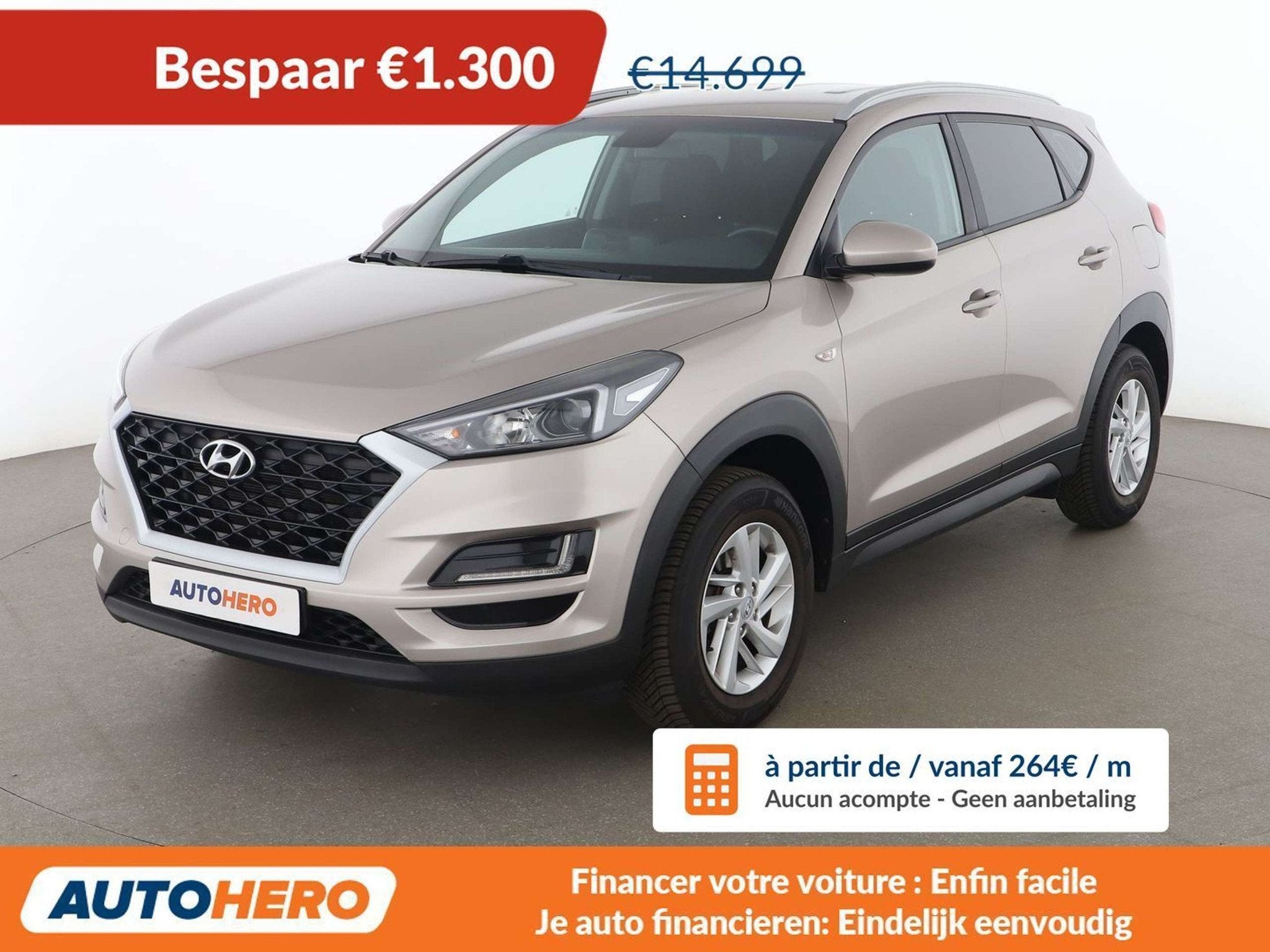 Hyundai Tucson 1.6 Advantage 2WD (bj 2019), Auto's, Voorwielaandrijving, Stof, Gebruikt, 1648 kg
