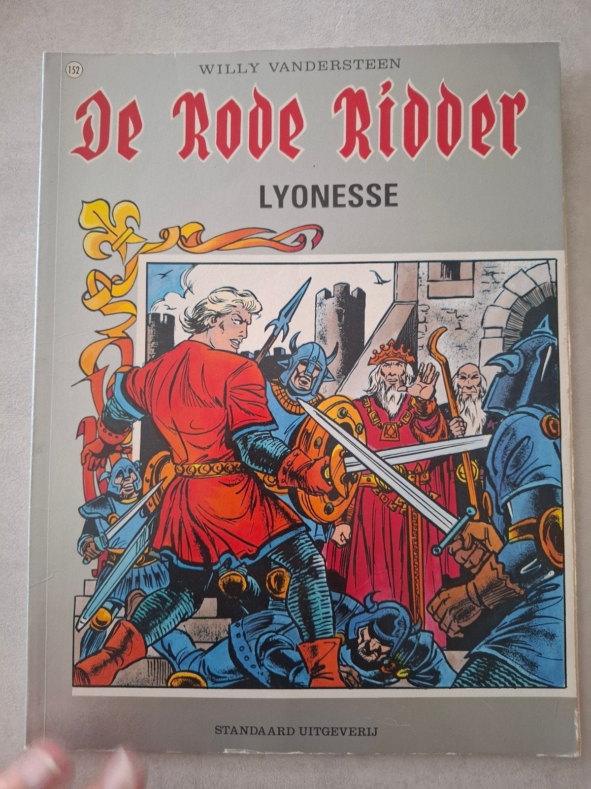 Stripboek De rode Ridder 'Lyonesse', Gelezen, Willy Vandersteen, Eén stripboek, Ophalen of Verzenden