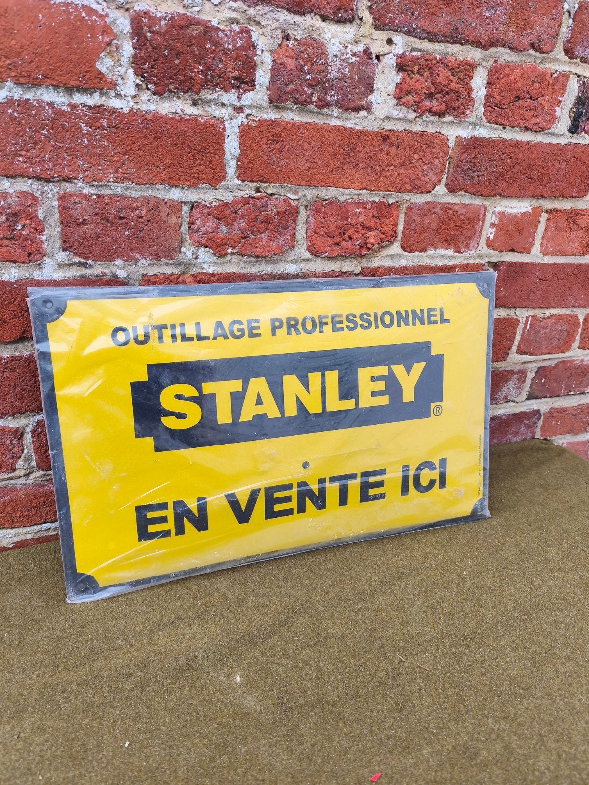 New Stanley emaille plaat, Ophalen of Verzenden, Zo goed als nieuw, Reclamebord
