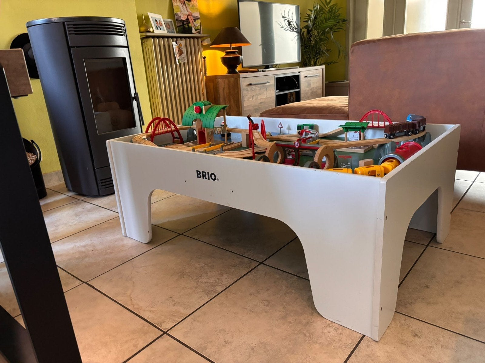 brio set - trein tafel, Enlèvement, Comme neuf