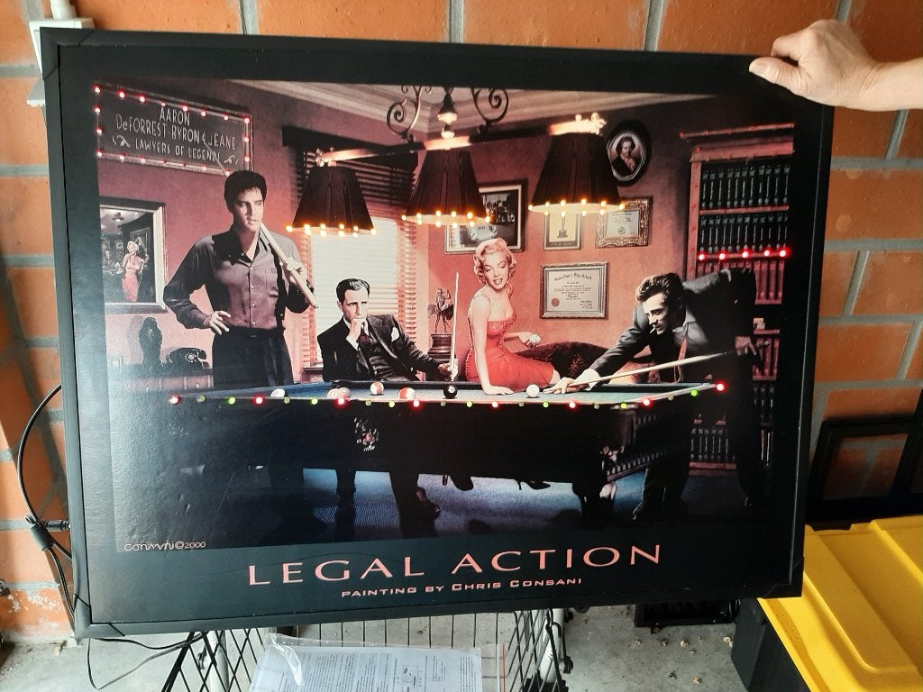 FOTO KADER MET VERLICHTING, Ophalen, Zo goed als nieuw, Foto