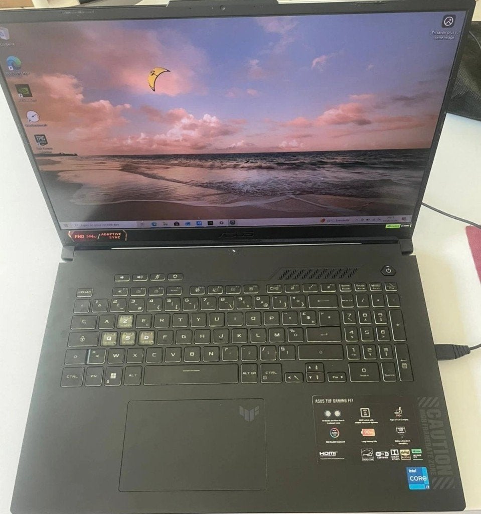 ASUS TUF Gaming A17 i7 RTX 4060, Computers en Software, Gebruikt, Met videokaart, Asus, Qwerty
