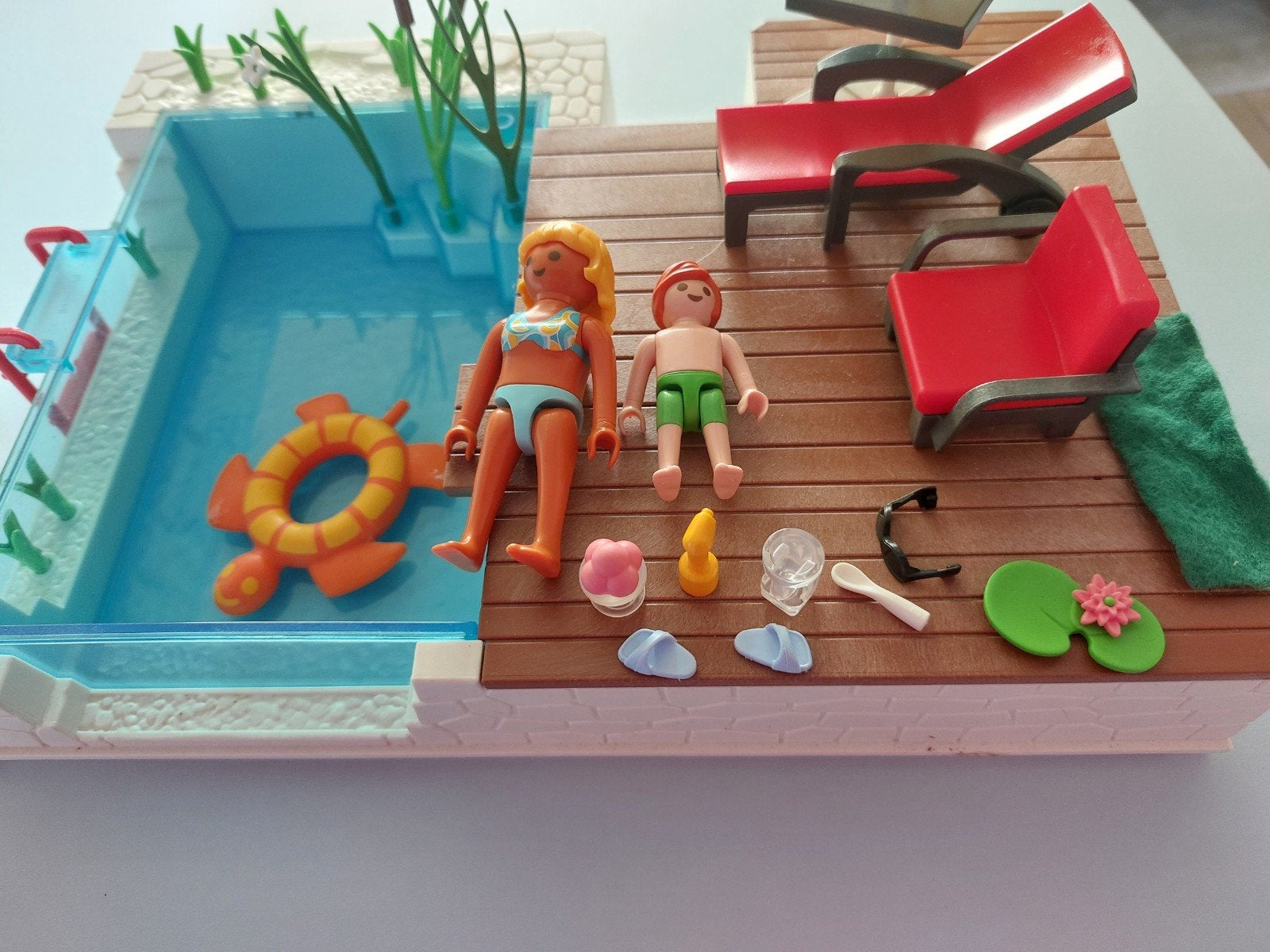 zwembad playmobil, Ophalen