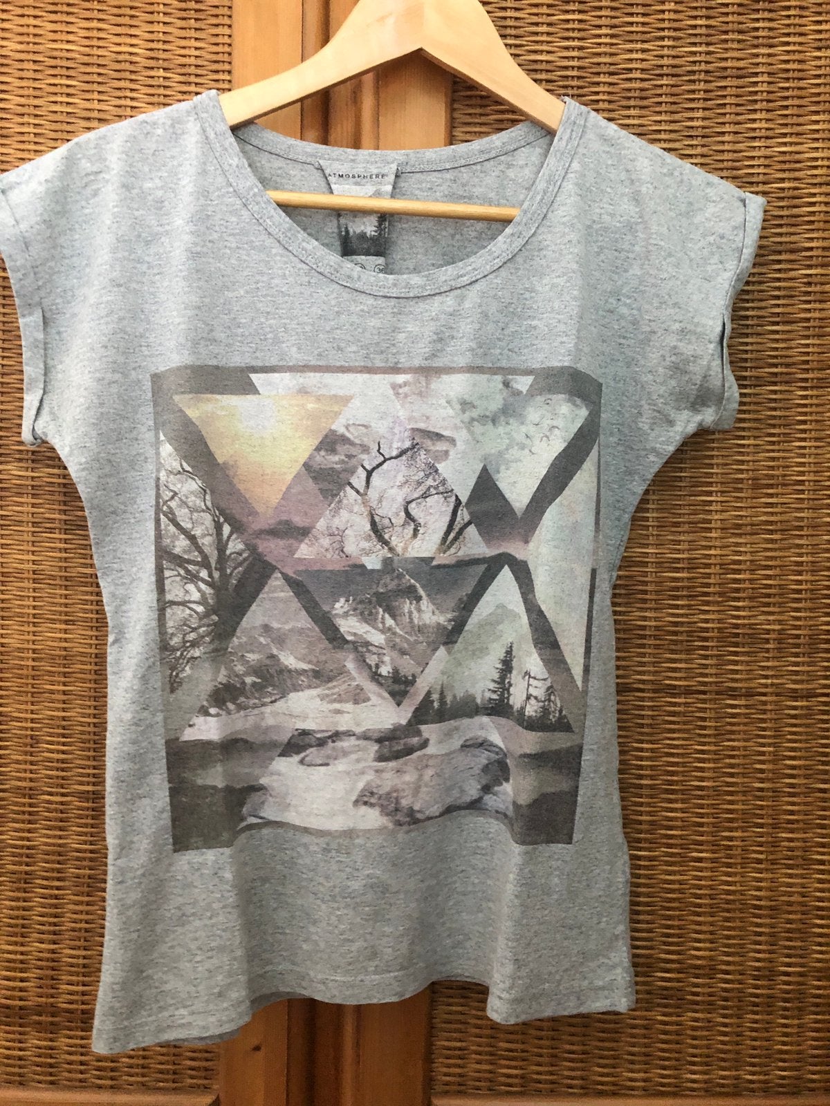 Grijs T-shirt van Atmosphere, Atmosphere, Ophalen of Verzenden, Korte mouw, Maat 36 (S)