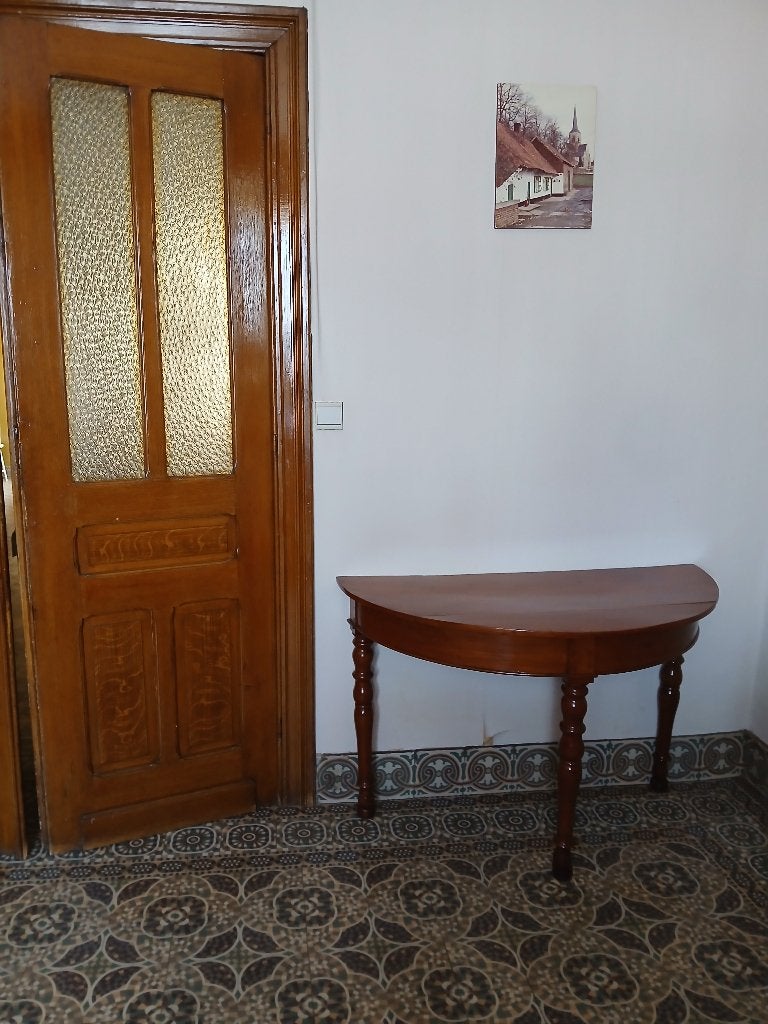 table d'appoint demi-ronde 2 pièces, Landelijk, Enlèvement, Utilisé, 75 cm ou plus