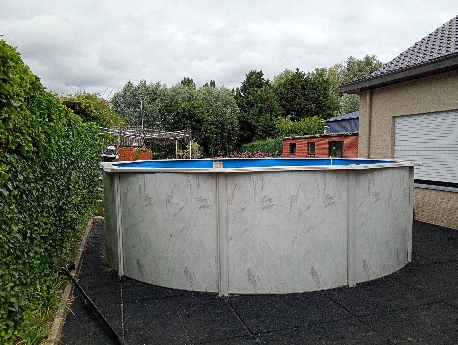 Interline zwembad Diana 5,50m rond - Metaalwand in & opbouw, Tuin en Terras, Zwembaden, Rond, 300 cm of meer, Zo goed als nieuw