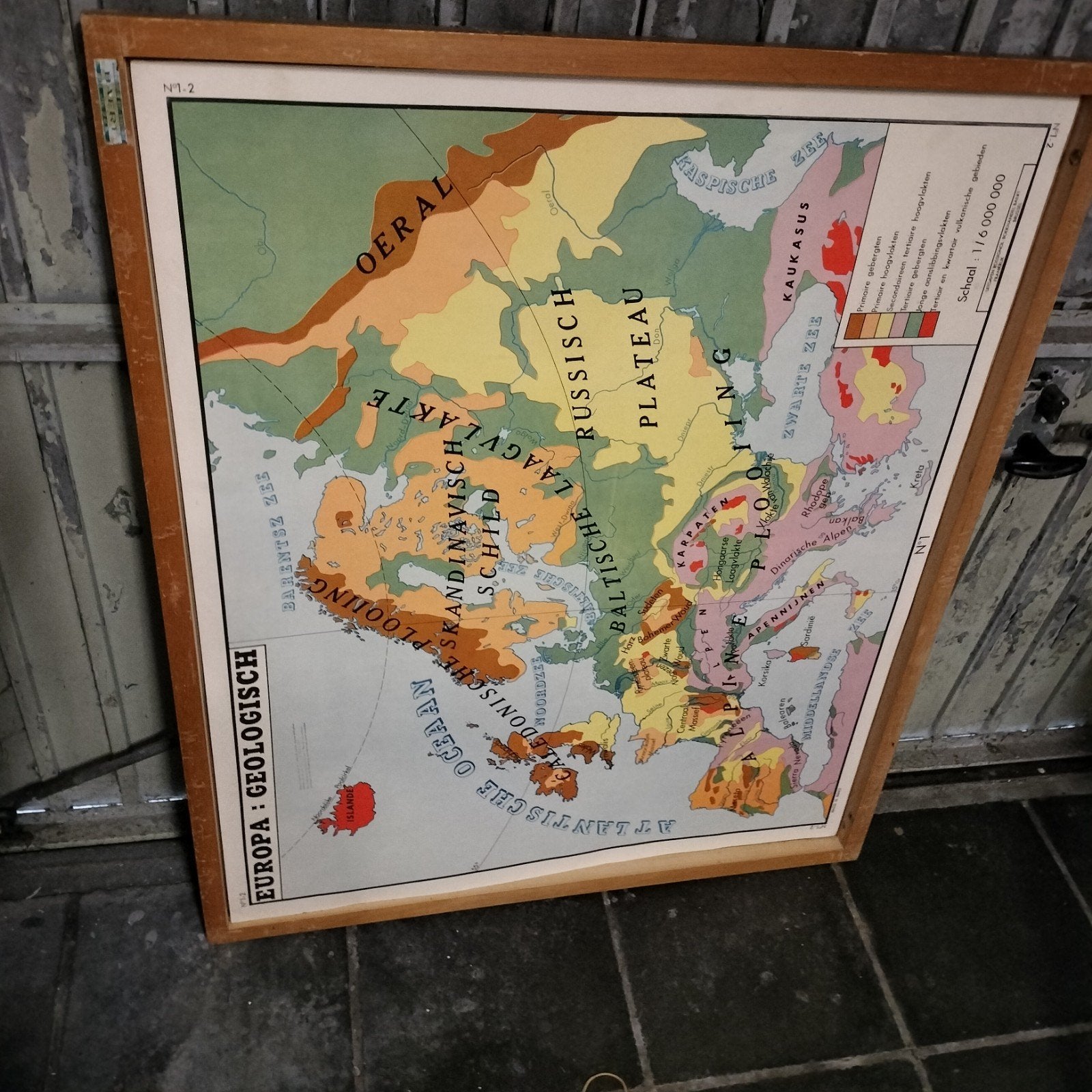 Rare lot de 10 grandes cartes géographiques scolaires, Antiquités & Art, Enlèvement ou Envoi