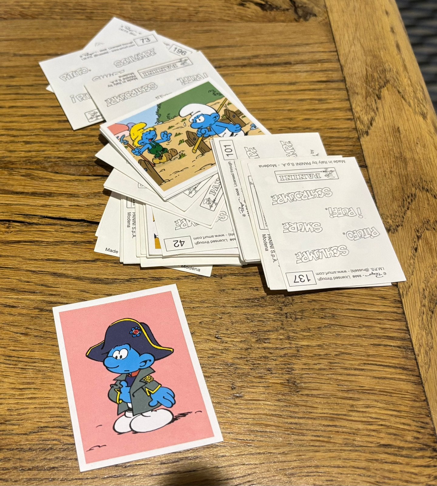 panini stickers de Smurfen, Verzamelen, Ophalen of Verzenden