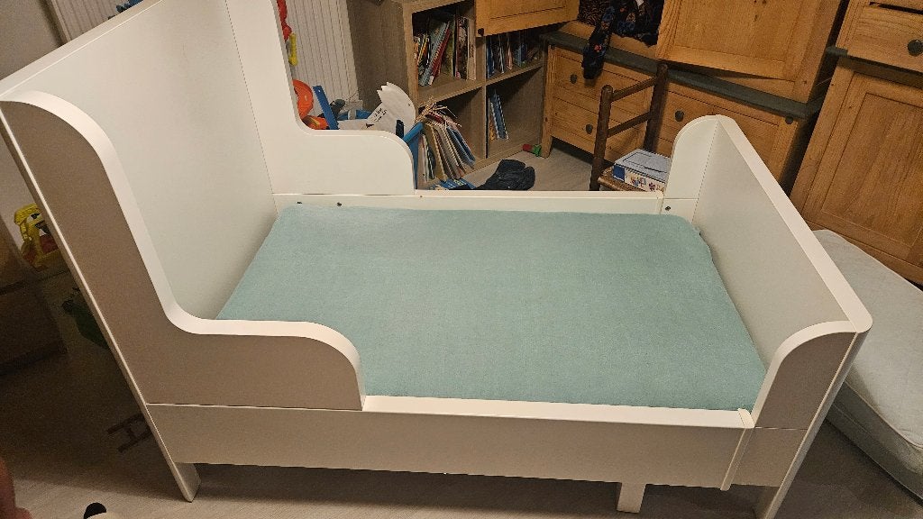 Meegroeibed Ikea 50 euro (nieuwprijs 199 euro), Ophalen, Gebruikt, 70 tot 85 cm, Matras