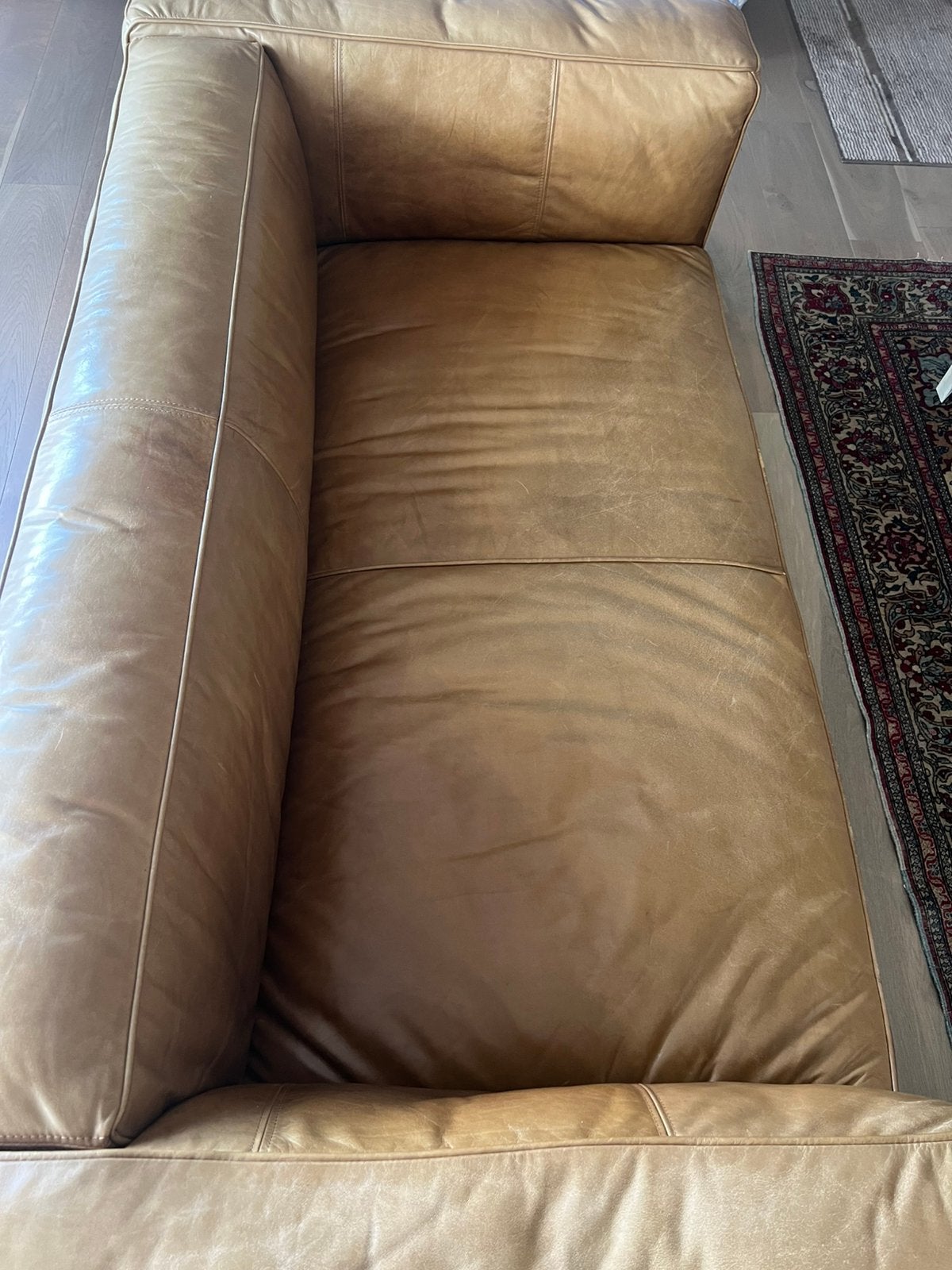 Siège en cuir Flamant, 75 à 100 cm, Klassiek, 150 à 200 cm, Enlèvement