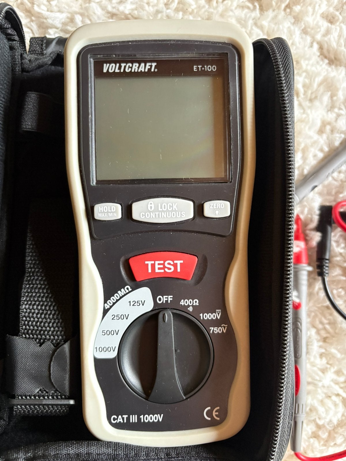 VOLTCRAFT ET-100 isolatietester, Ophalen of Verzenden, Gebruikt