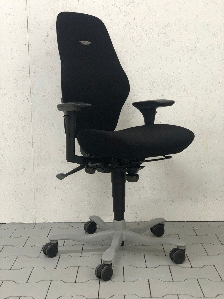 Fauteuil de bureau ergonomique Kinnarps Model plus 6000, Enlèvement, Ergonomique, Noir, Chaise de bureau
