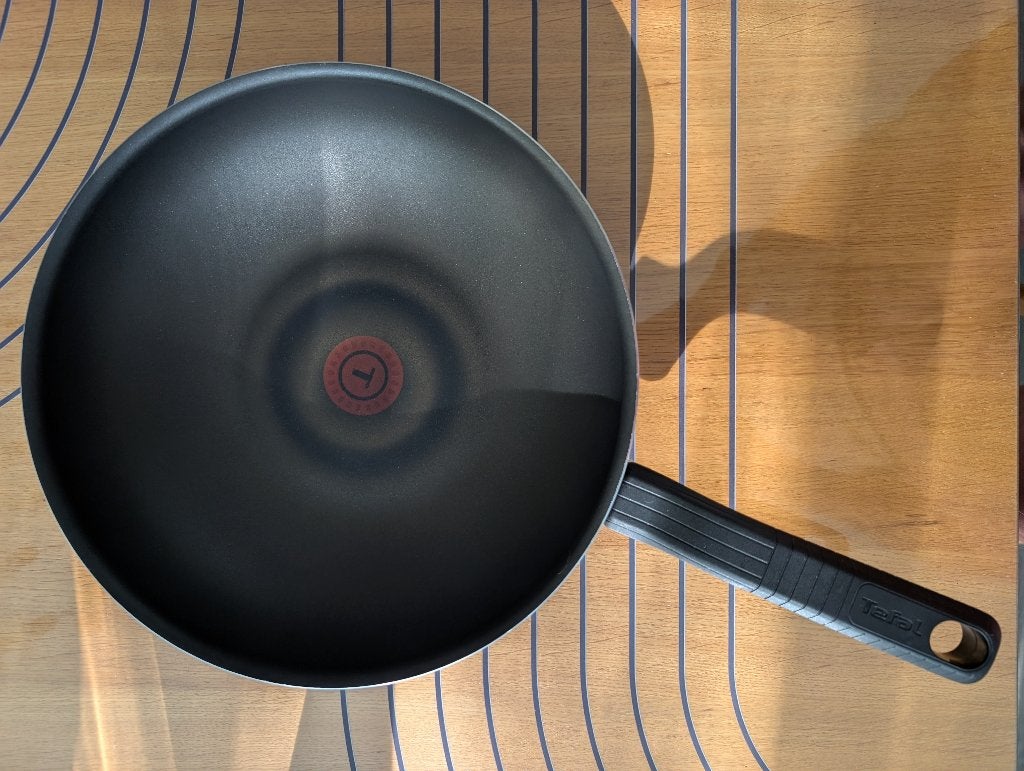 Wok Tefal, Tefal, Antiaanbaklaag, Ophalen of Verzenden, Zo goed als nieuw