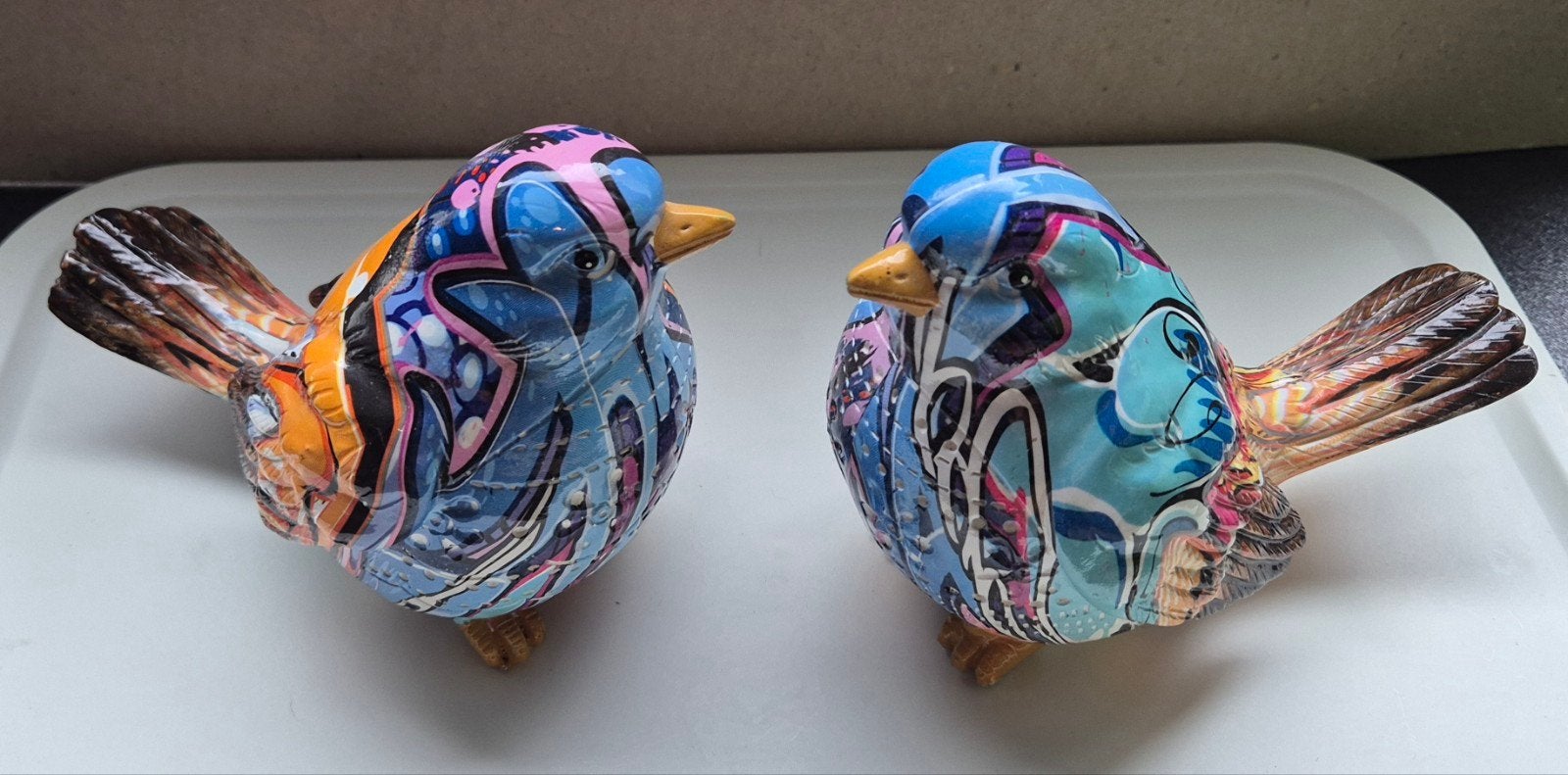 Casablanca by Gilde Design Vogels – Set van 2 Kleurrijke Dec, Enlèvement ou Envoi