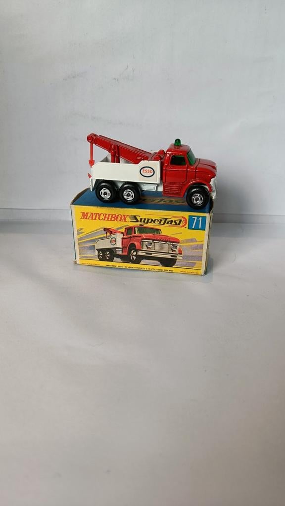 Matchbox SUPERFAST nr71 ESSO wreck truck & box, Ophalen of Verzenden