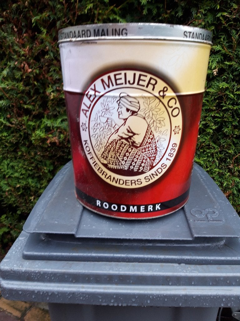 Oud koffieblik, Verzamelen, Ophalen, Gebruikt, Overige merken