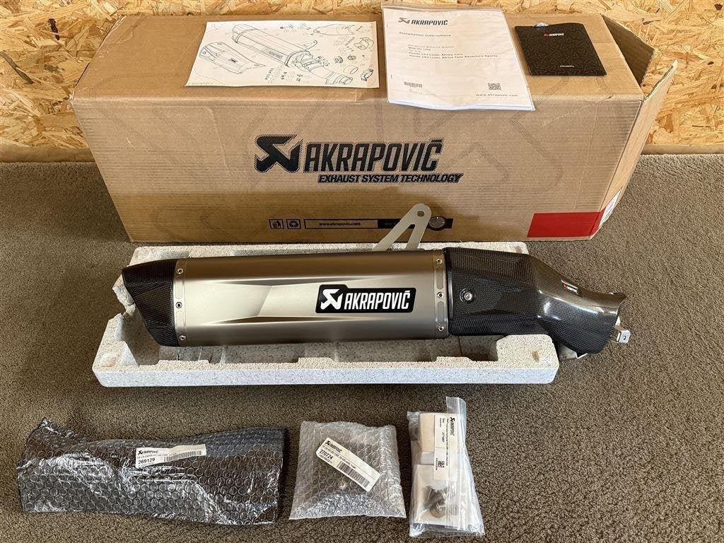 Akrapovic uitlaat Honda CRF1100L Africa Twin 2020-2023 Euro5, Verzenden, Nieuw