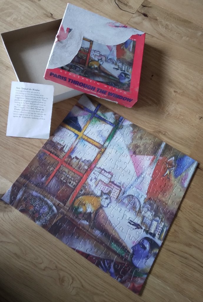 Puzzle Paris Through the Window (Chagall), Enlèvement, Moins de 500 pièces, Utilisé, Puzzle