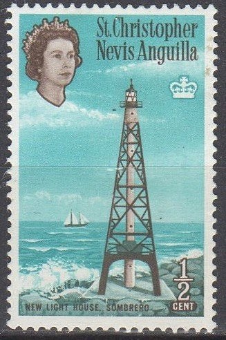 St.Christopher-Nevis-Anguilla - Sombrero-vuurtoren - 1963, Enlèvement ou Envoi, Non oblitéré