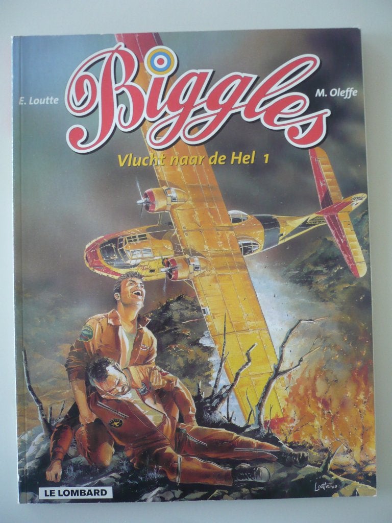 Biggles ( Vlucht naar de Hel 1 ) eerste druk, Eén stripboek, Ophalen of Verzenden, Gelezen
