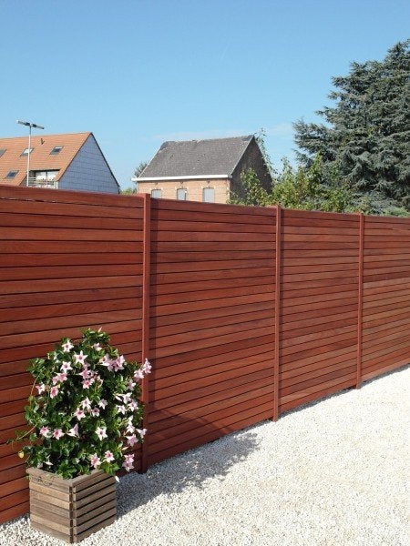 Écrans, clôtures, dalles de béton, clôtures., Jardin & Terrasse, Envoi, Neuf, Bois, Porte du jardin