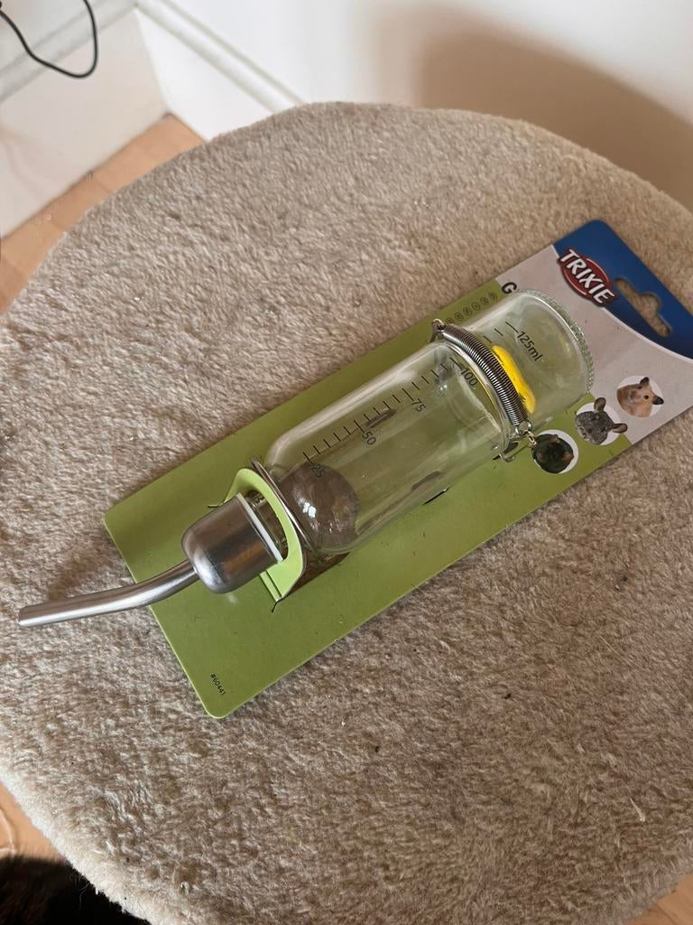 Waterfles glas TRIXIE voor hamster, chinchilla, rat, Dieren en Toebehoren, Ophalen of Verzenden, Nieuw, Verzorging