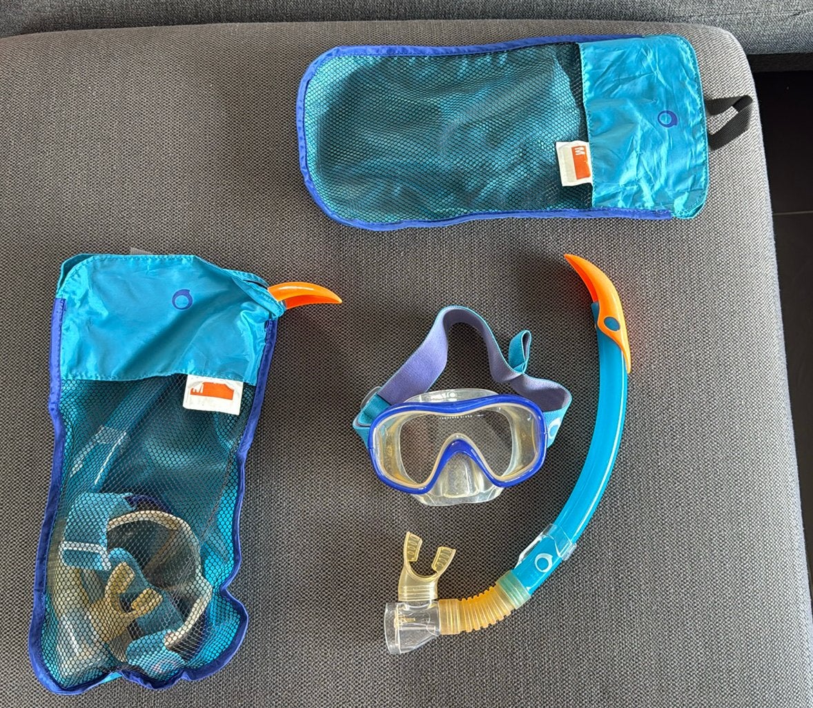Snorkelset kind, Watersport en Boten, Snorkelen, Ophalen, Gebruikt, Snorkelset