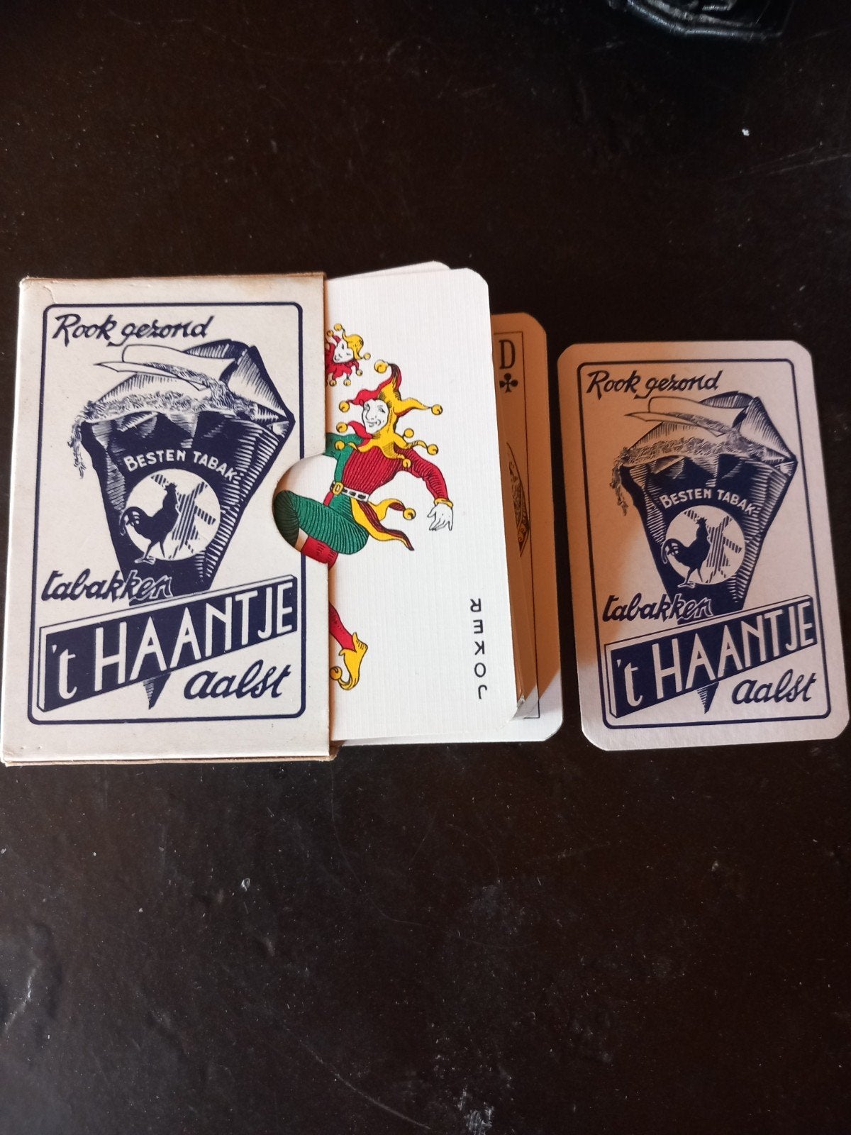 Speelkaarten tabak 't Haantje Aalst., Ophalen of Verzenden, Speelkaart(en)