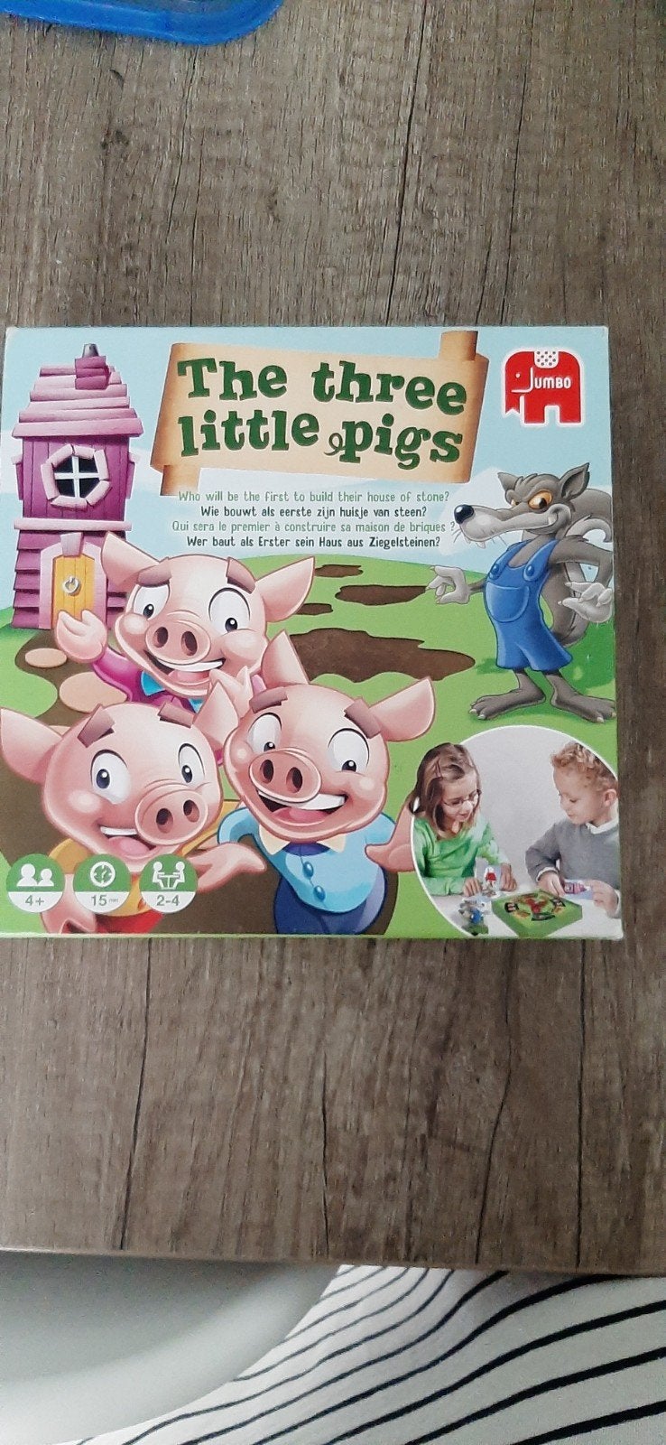 Jeu de société Les 3 petits cochons dès 4 ans, Hobby & Loisirs créatifs, Trois ou quatre joueurs, Enlèvement ou Envoi, Comme neuf