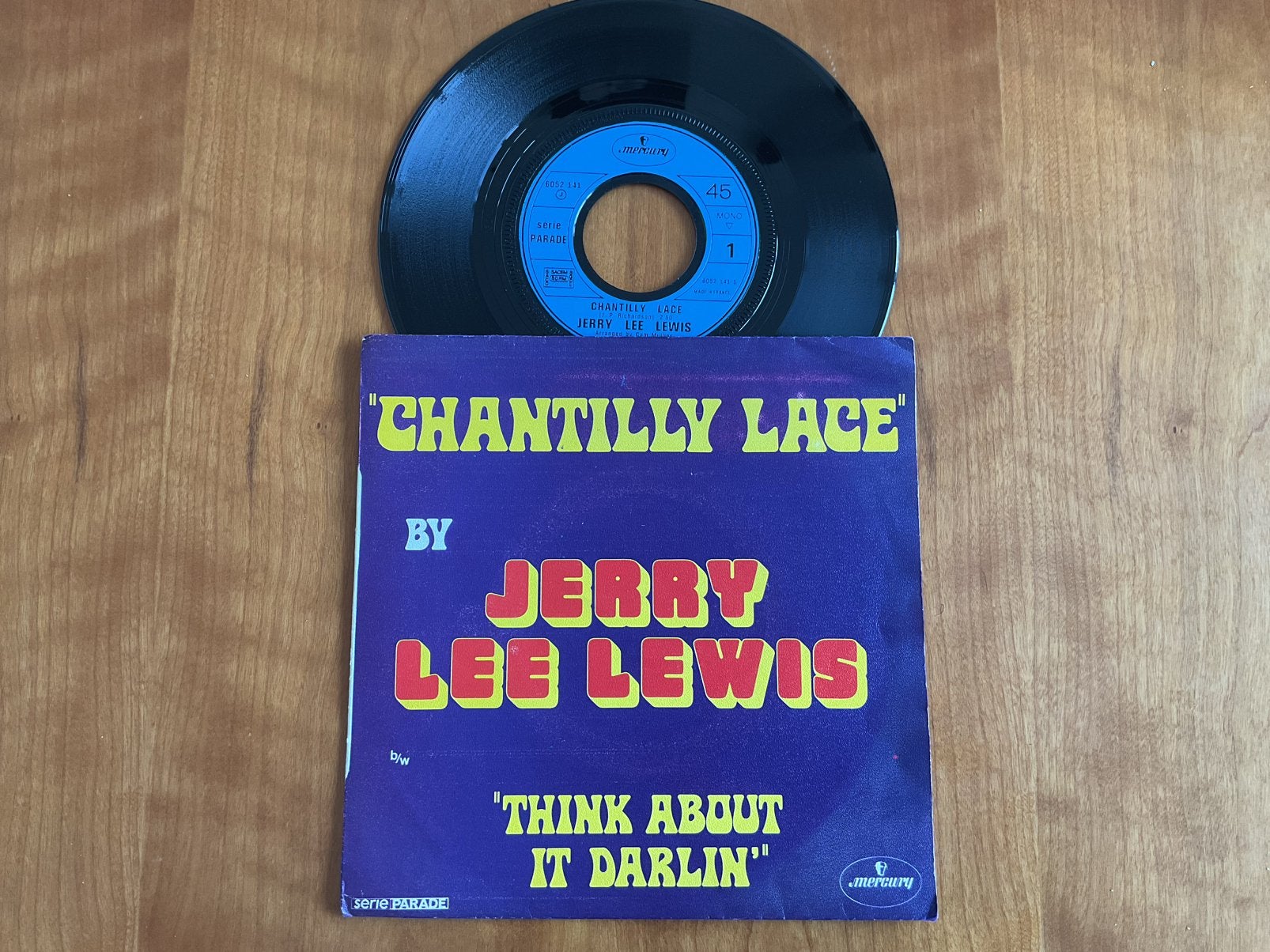 Jerry Lee Lewis - Chantilly Lace., CD & DVD, Vinyles Singles, Enlèvement ou Envoi, Utilisé