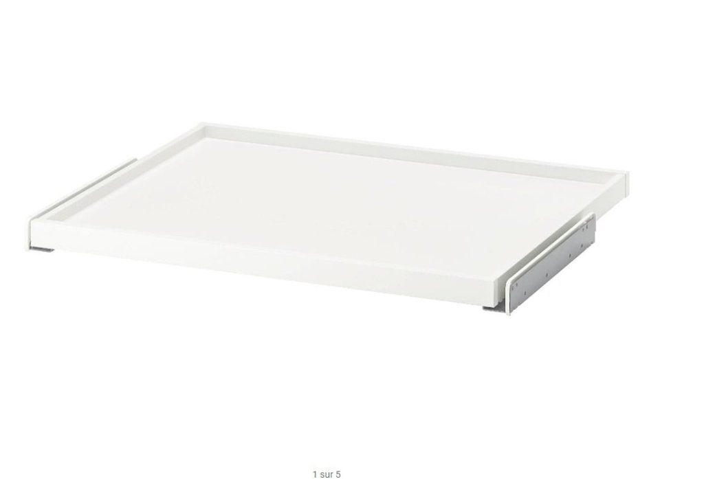 Ikea Komplement schuifplank 75 cm wit, Ophalen, Gebruikt