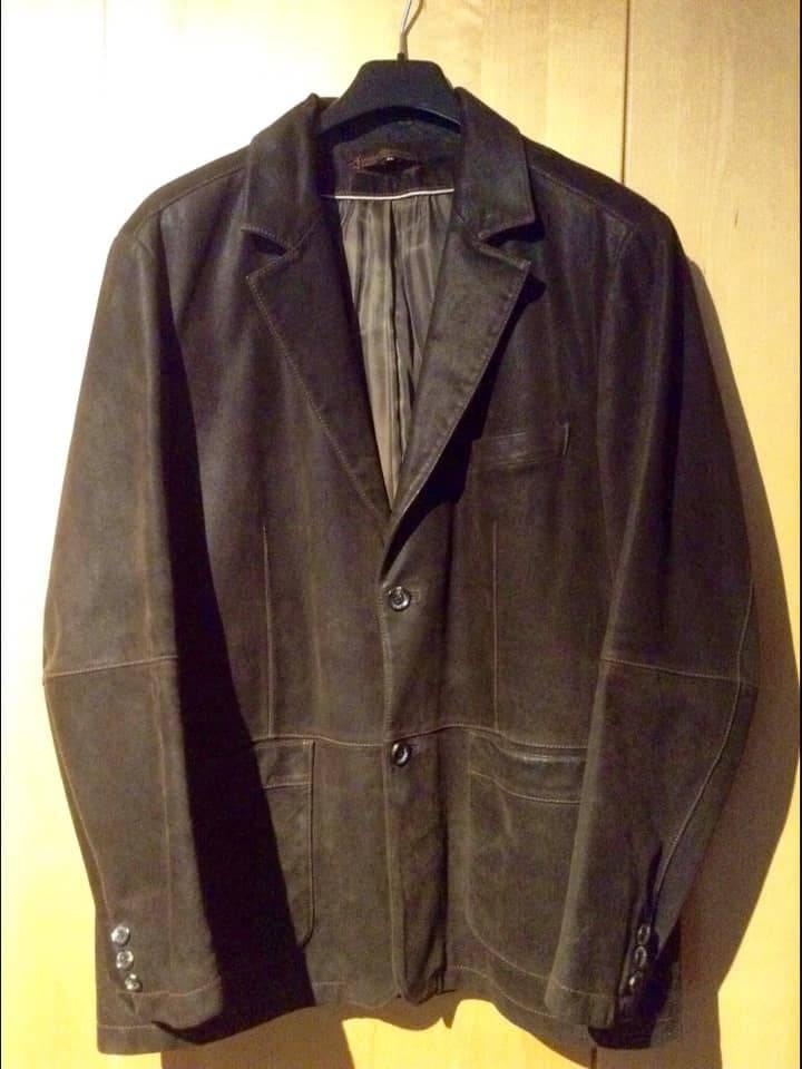 Veste en daim homme 50-52(XL), Enlèvement ou Envoi, Taille 56/58 (XL), Comme neuf, Brun