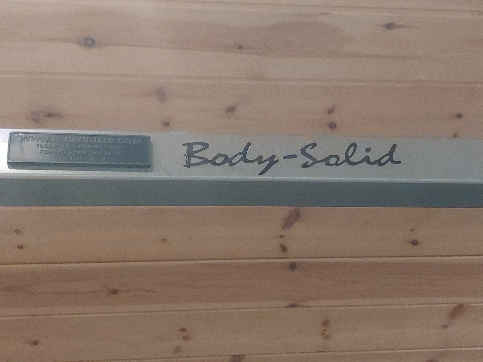 fitnes brug van body solid met toebehoren, Sports & Fitness, Comme neuf, Enlèvement, Autres types, Métal
