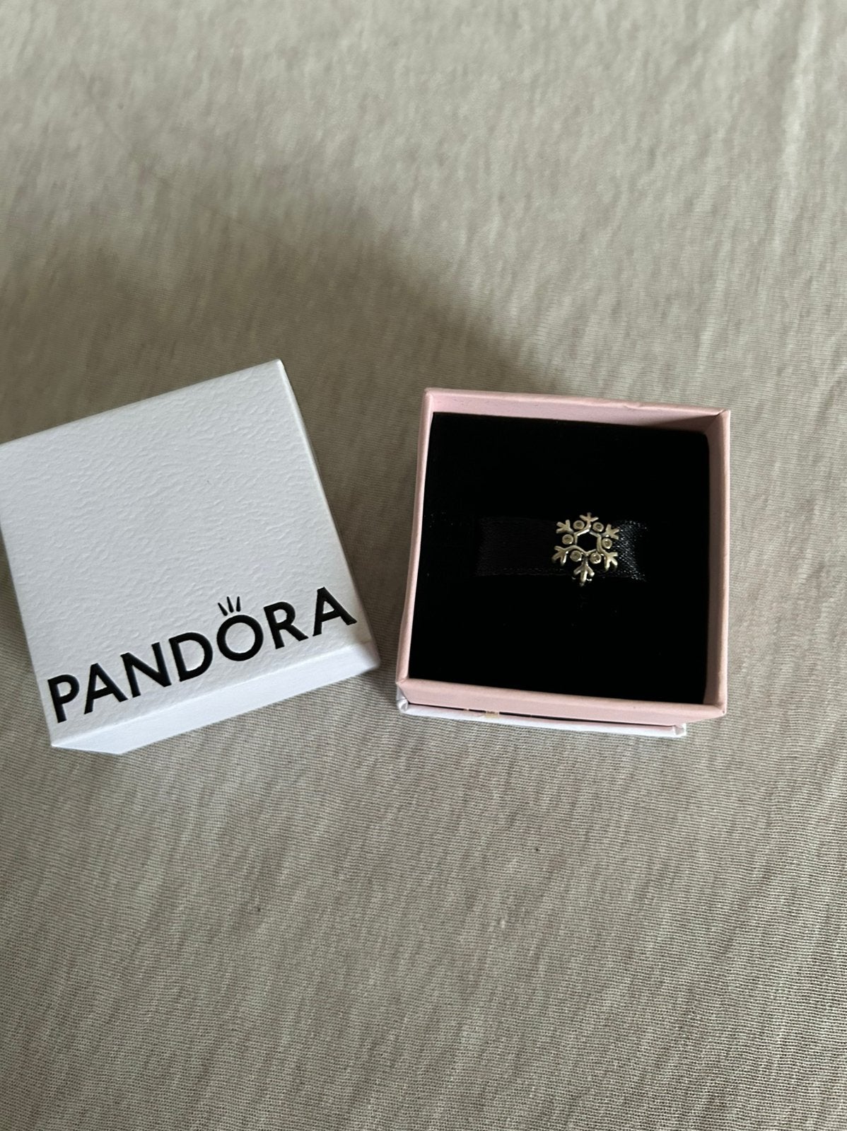 Perle pandora flocon, Enlèvement ou Envoi, Comme neuf, Argent, Pandora