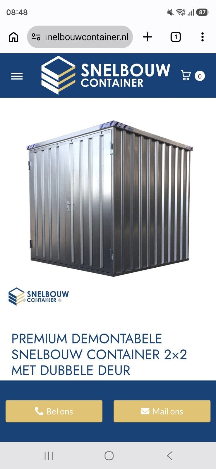Schuur container opslag € 1250 euro, Tuin en Terras, Bergingen en Tuinkasten, Ophalen, Hout
