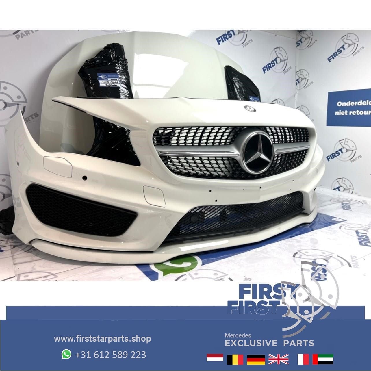 W117 X117 CLA 45 AMG PRE-FACELIFT VOORKOP WIT Mercedes 2013-, Utilisé, -, Avant, -