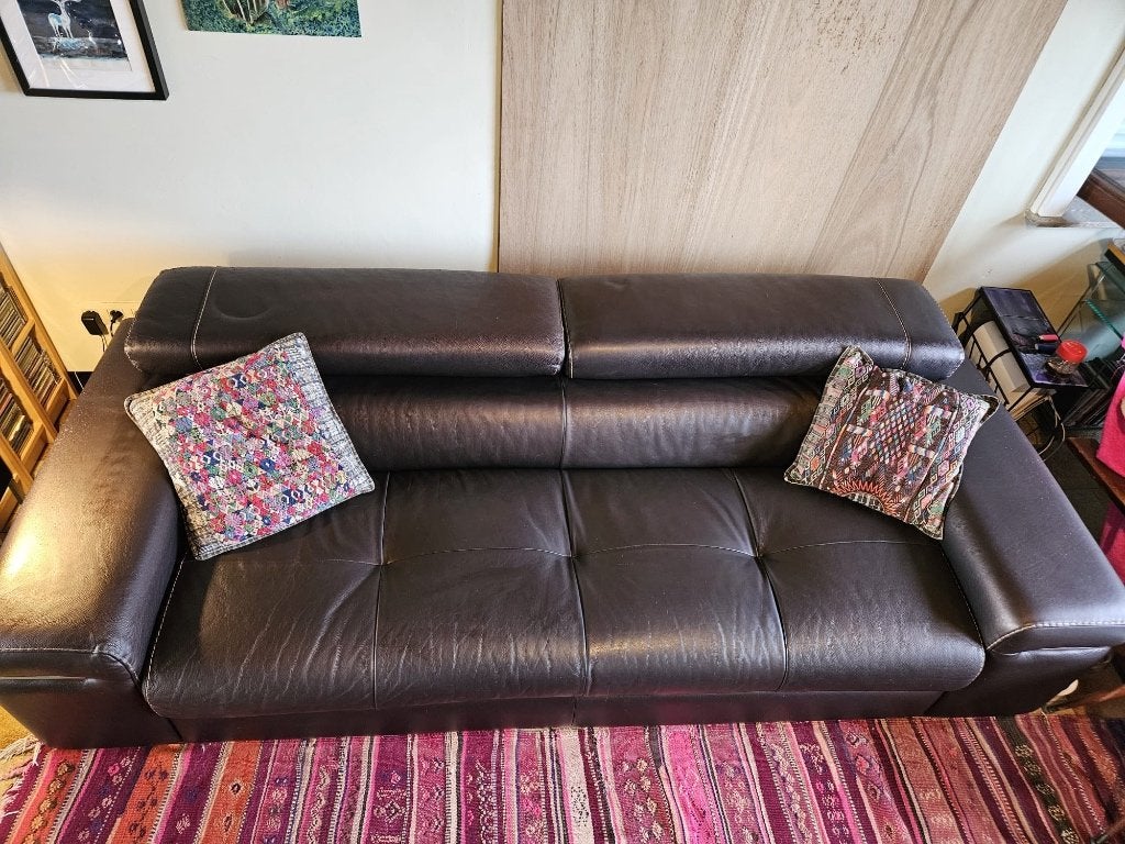 GRATIS Natuzzi 3-zit, Ophalen, Gebruikt, Driepersoons, 200 tot 250 cm
